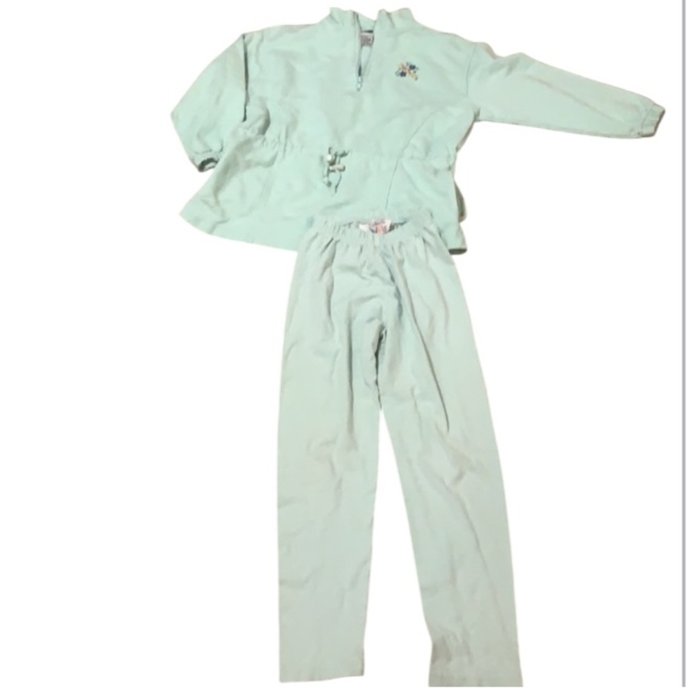 Talbots Kids Girls 2 piece matching jogger pants jacket set size S